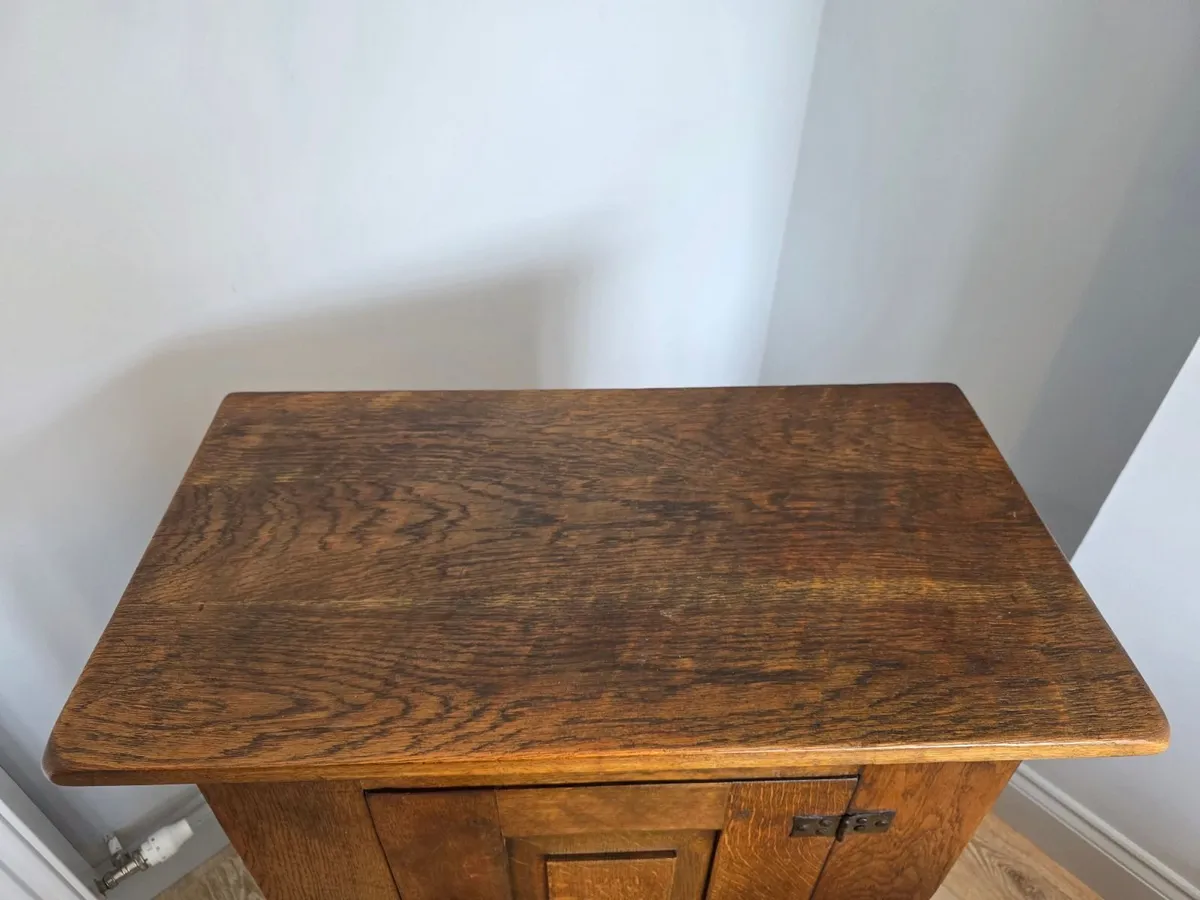 Mid-Century Solid Oak Cabinet - Image 3