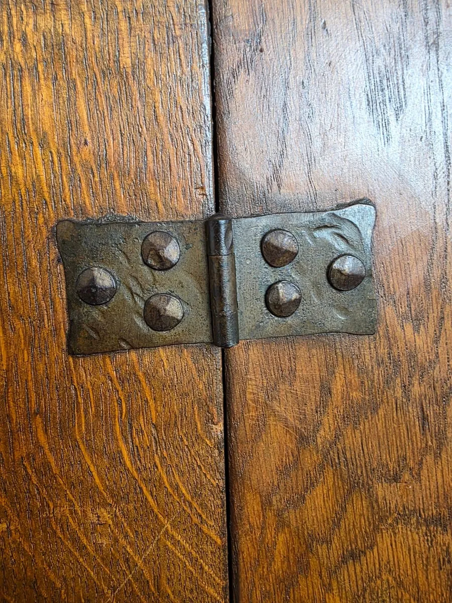Mid-Century Solid Oak Cabinet - Image 4