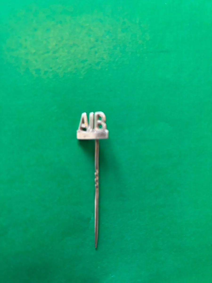 Vintage AIB Silver Lapel Pin - Image 1