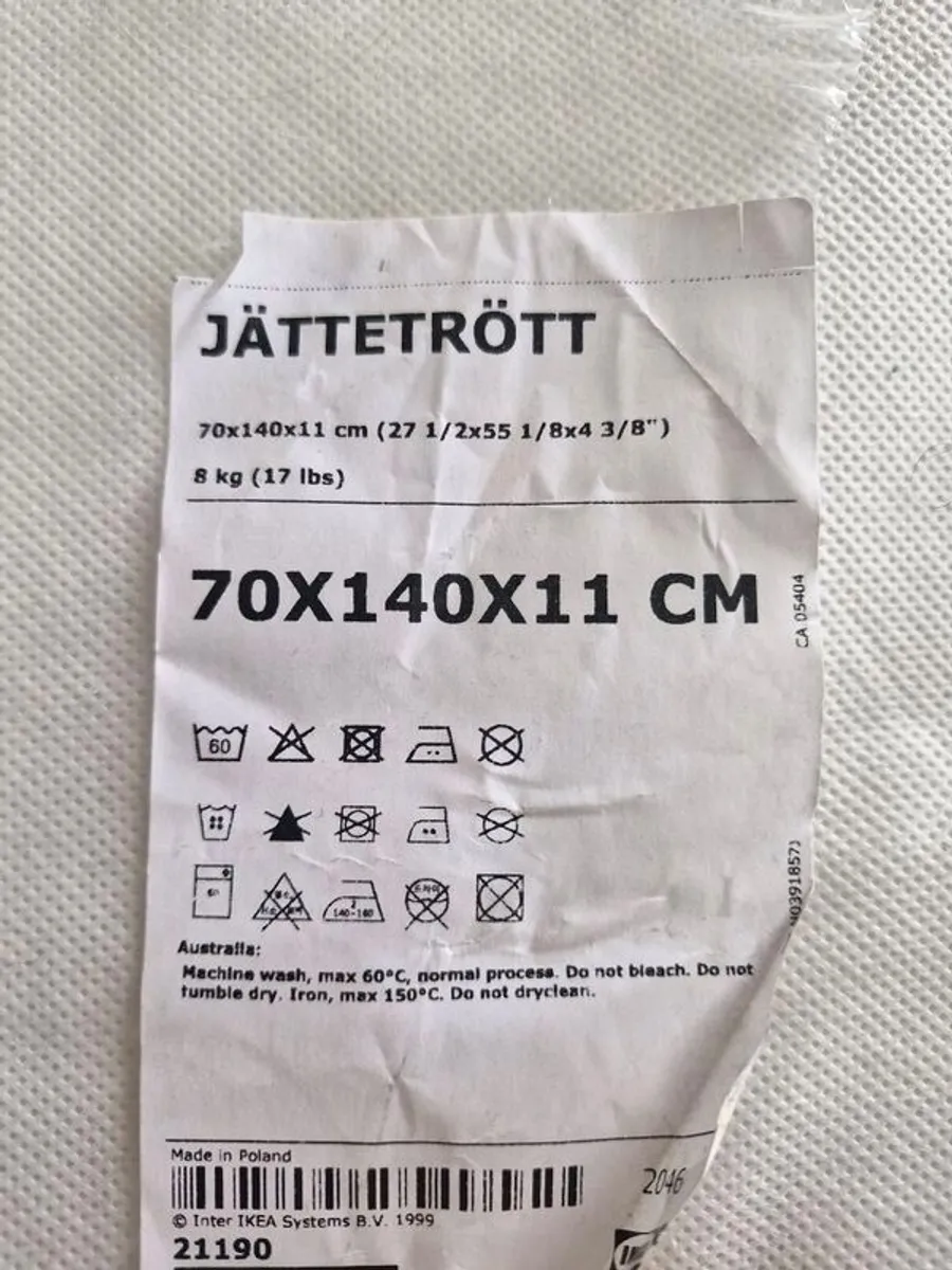 Cot/toddler mattress Ikea - Image 1