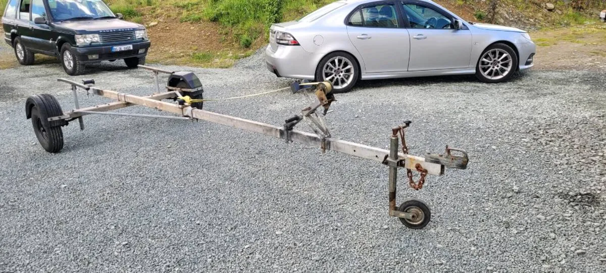 Galvanised boat trailer, fully adjustable - Image 1