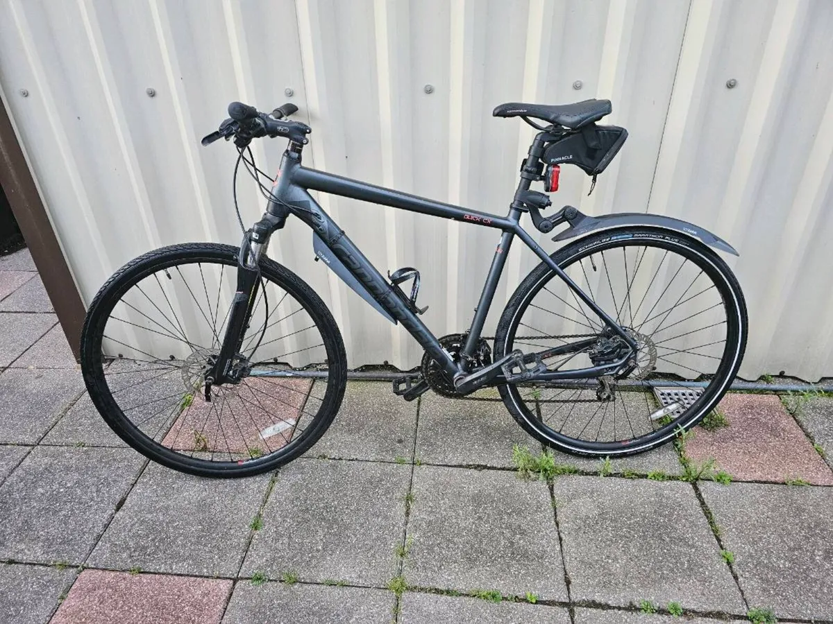 Cannondale hybrid road/mountain bike + accessories - Image 1