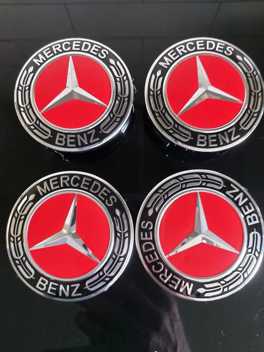 4 x Mercedes centre caps - FREE POST - Image 3