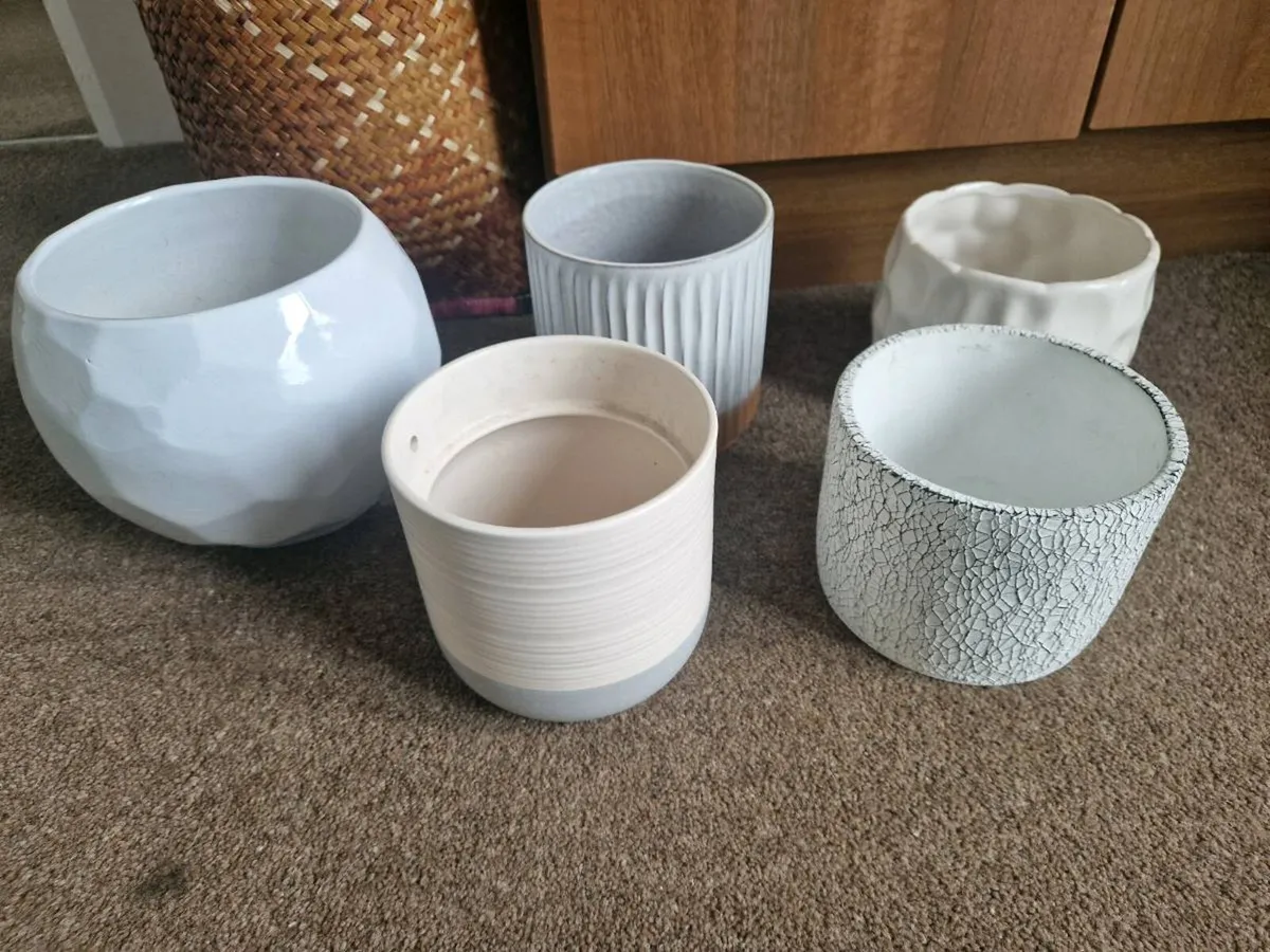 Selection of flower pots - Image 1