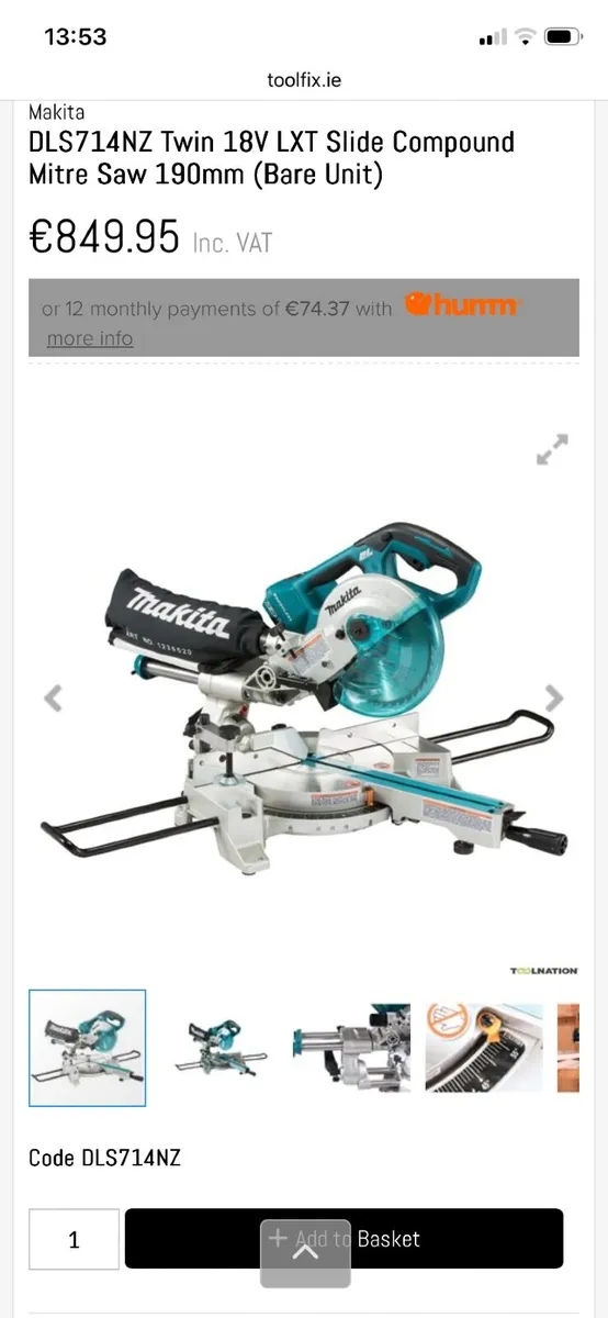 Mitre / Chop saw  DLS714 - Image 2