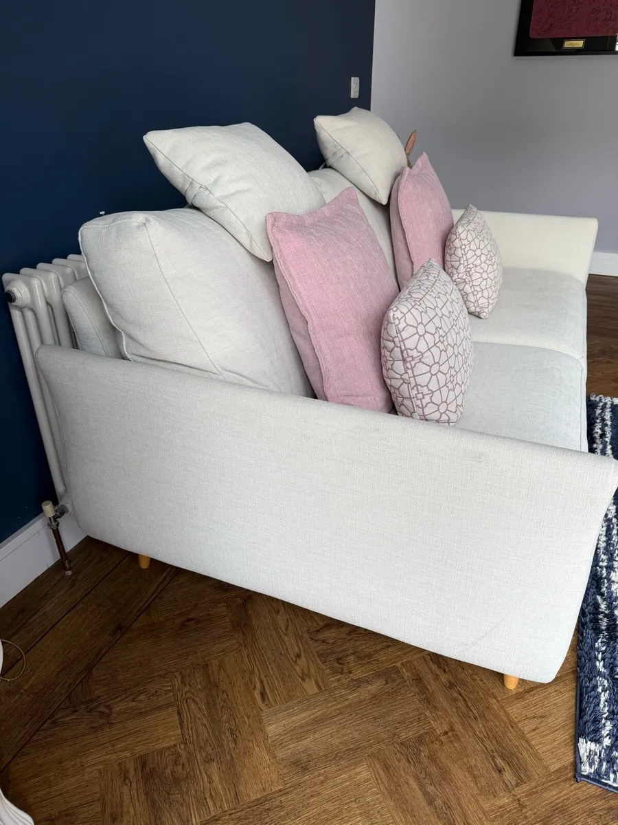Fama 2 seater sofa and swivel chair - Image 2