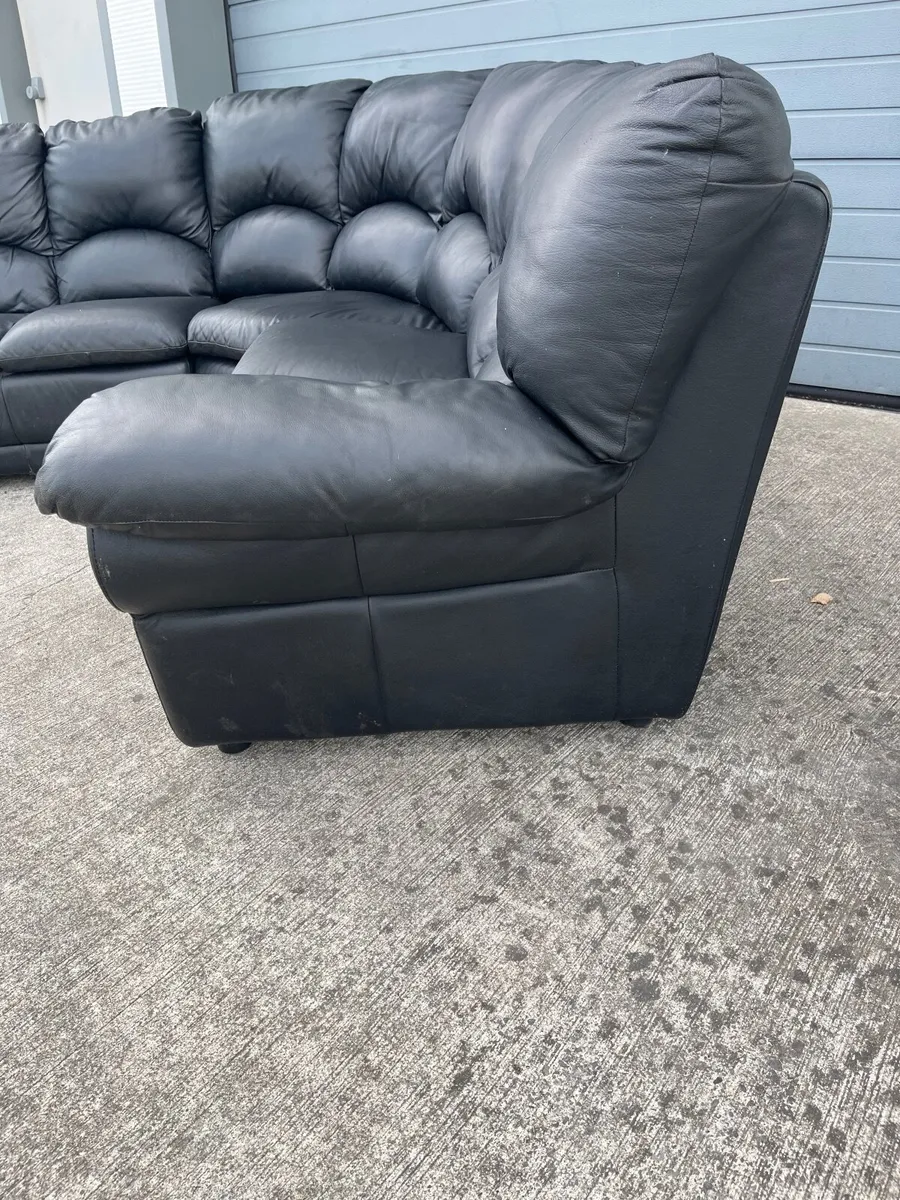 Black leather corner - Image 4