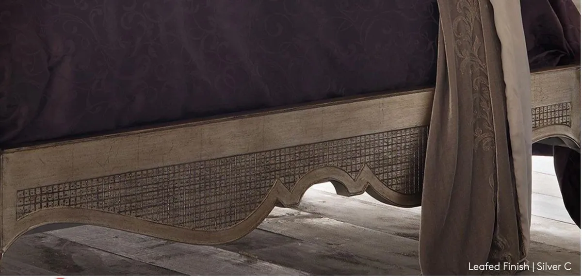Versailles leafed super king bed frame - Image 4