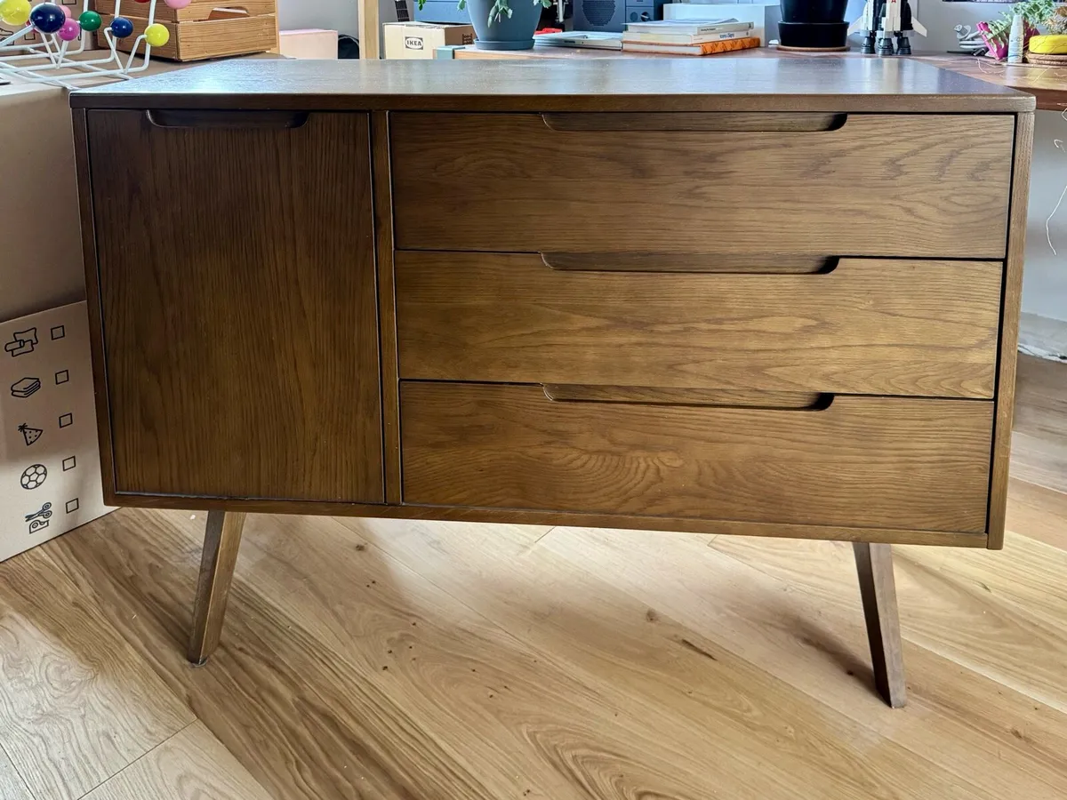 Compact Sideboard Darkstain Oak - Image 2