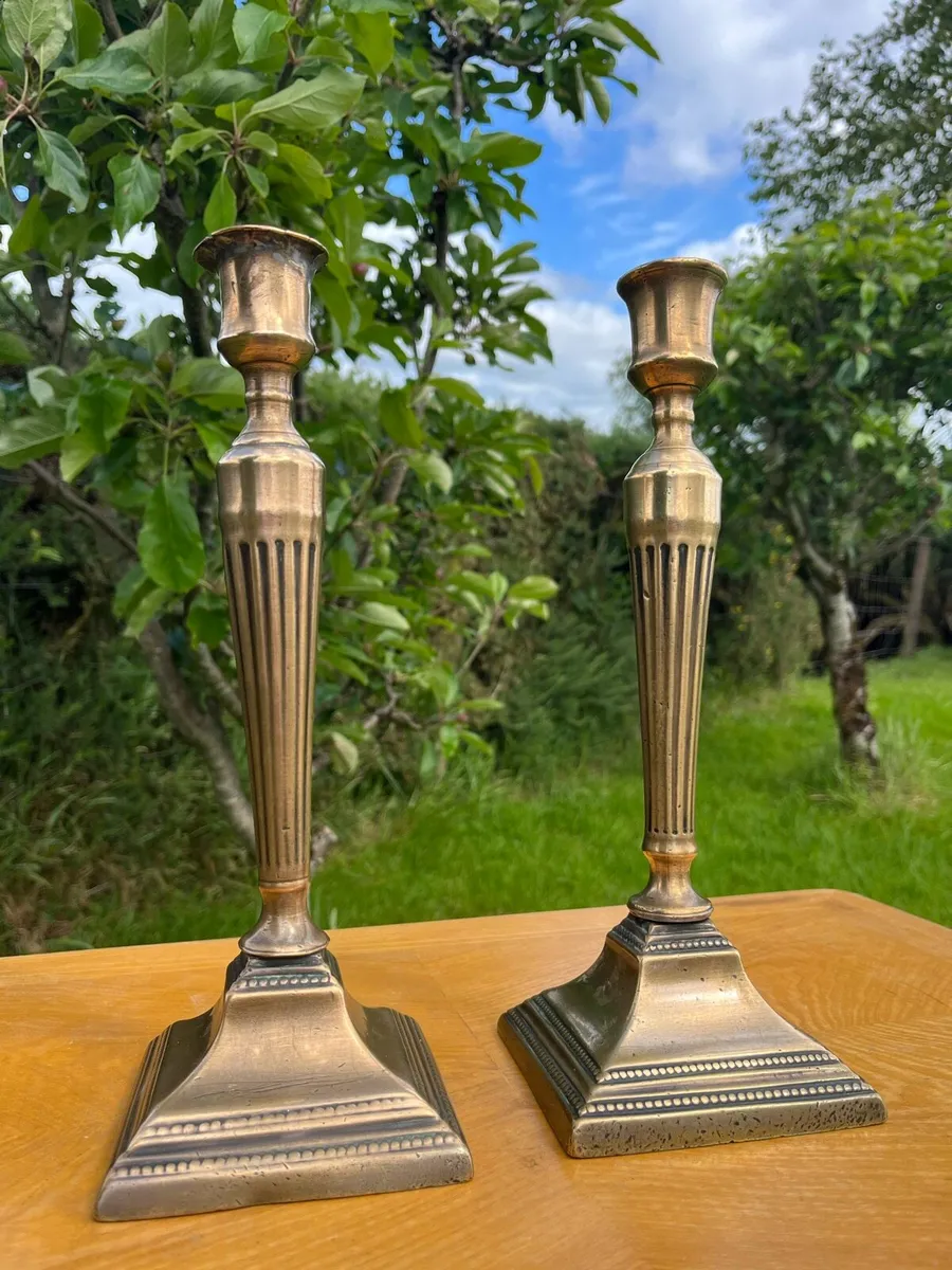 Antique candle holders early 19th century - Image 3