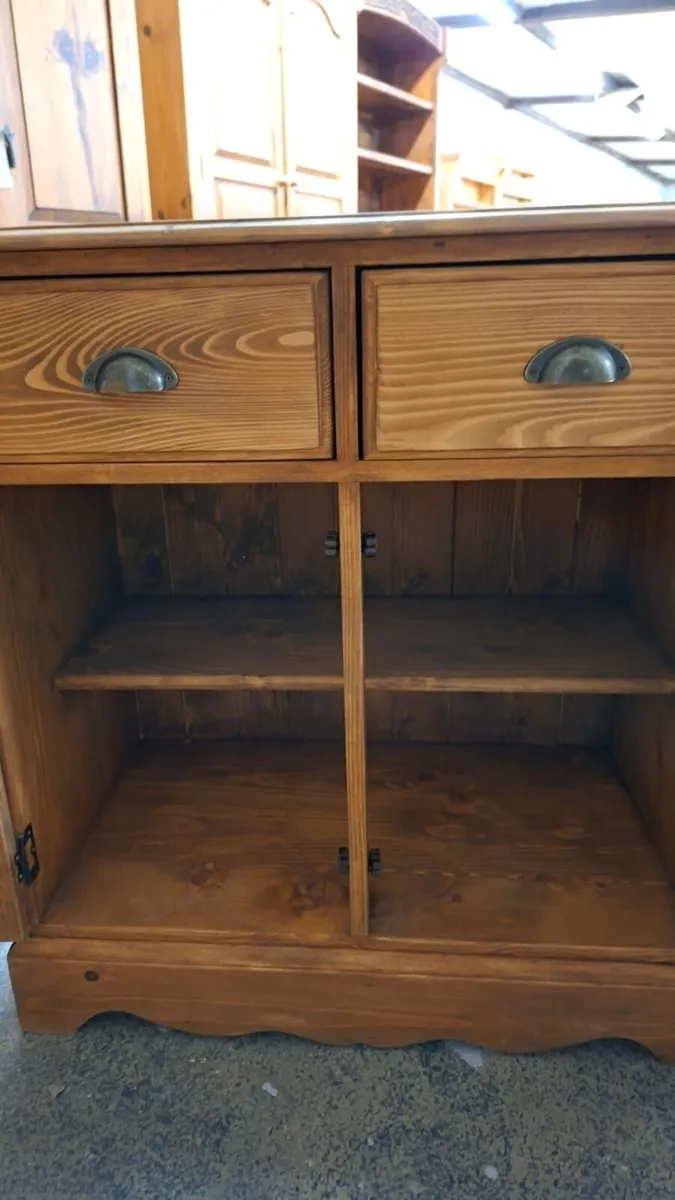 Vintage pine sideboard - Image 2