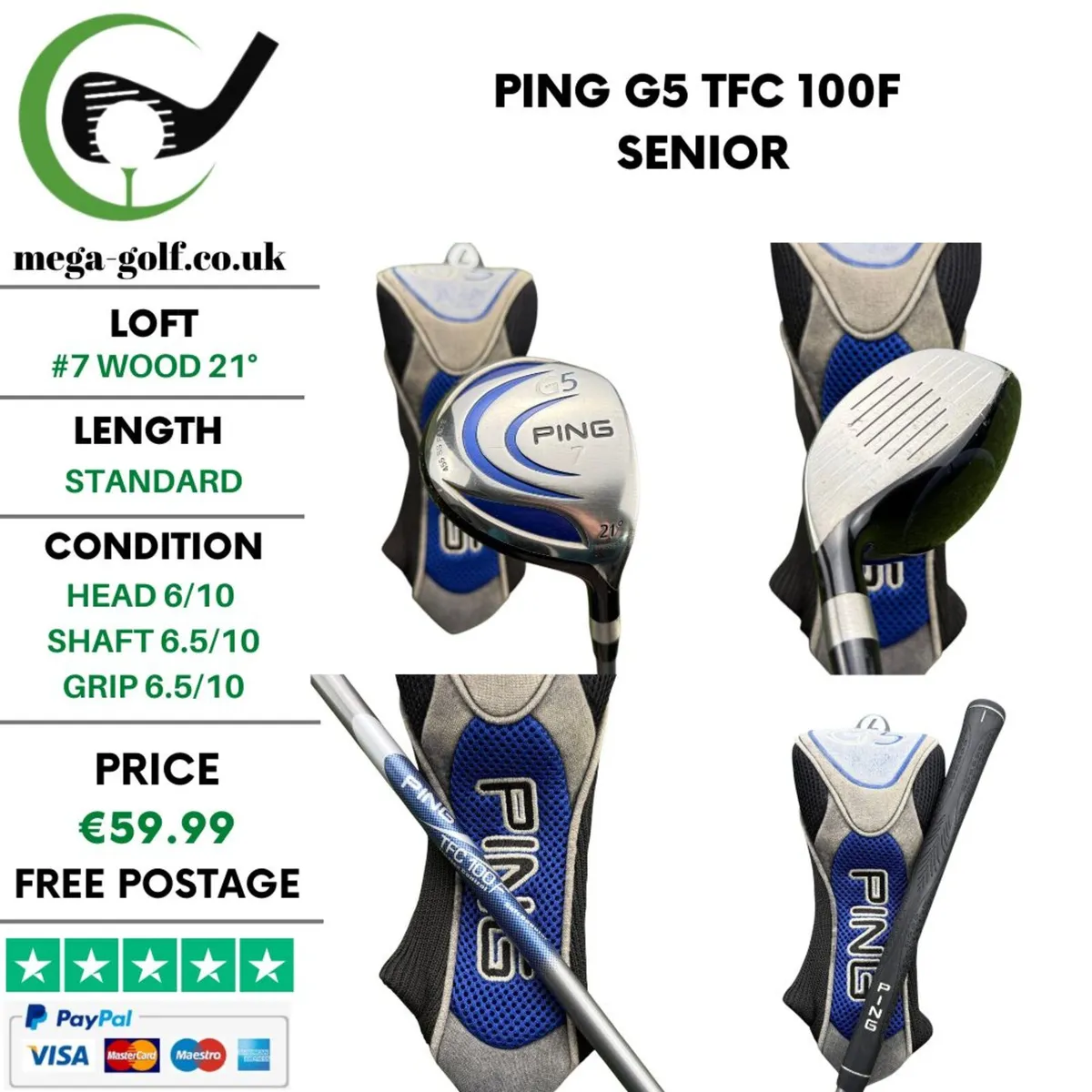 Ping G5 #7 Wood 21° / TFC 100F Senior - Image 1
