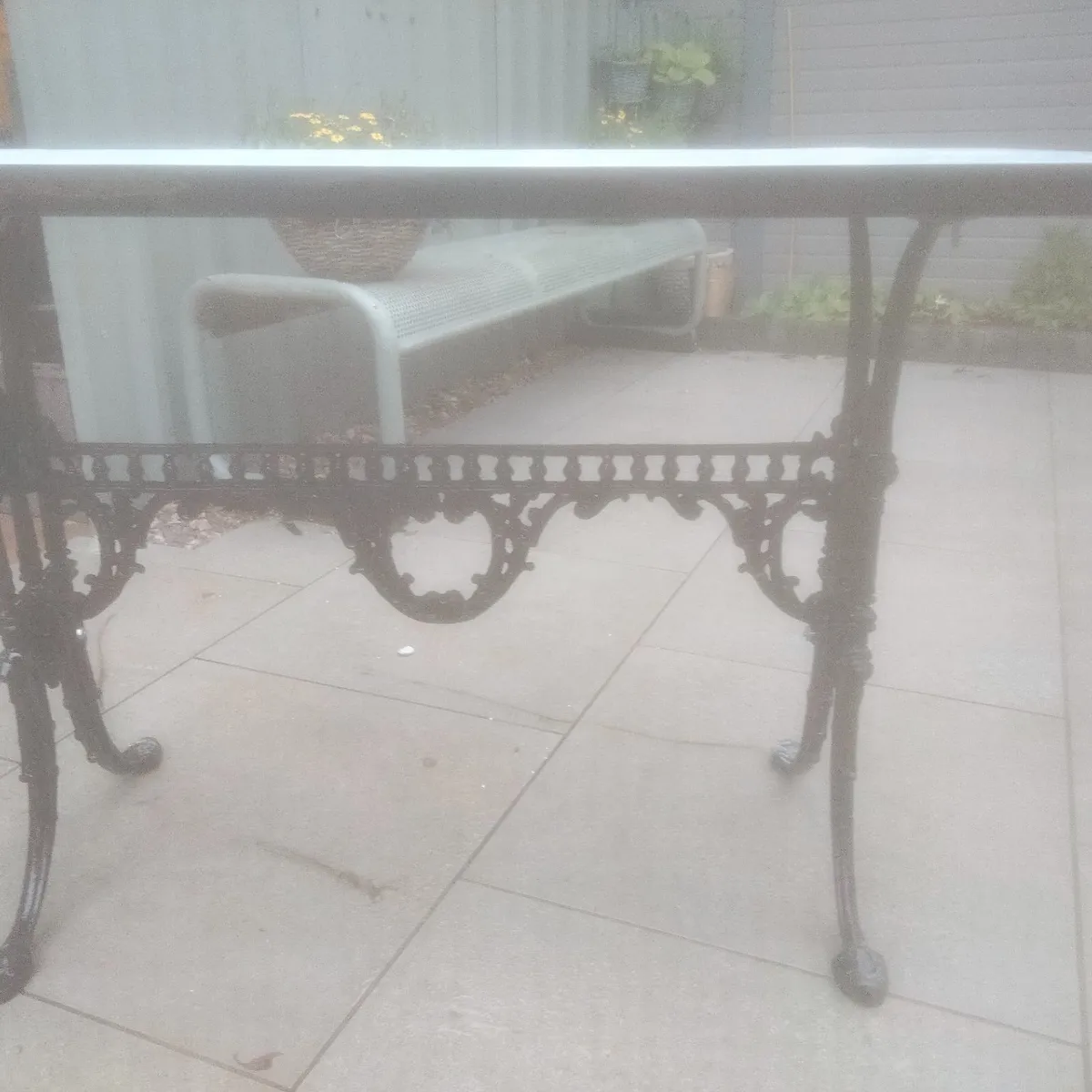Cast Iron Patio Garden Table - Image 4