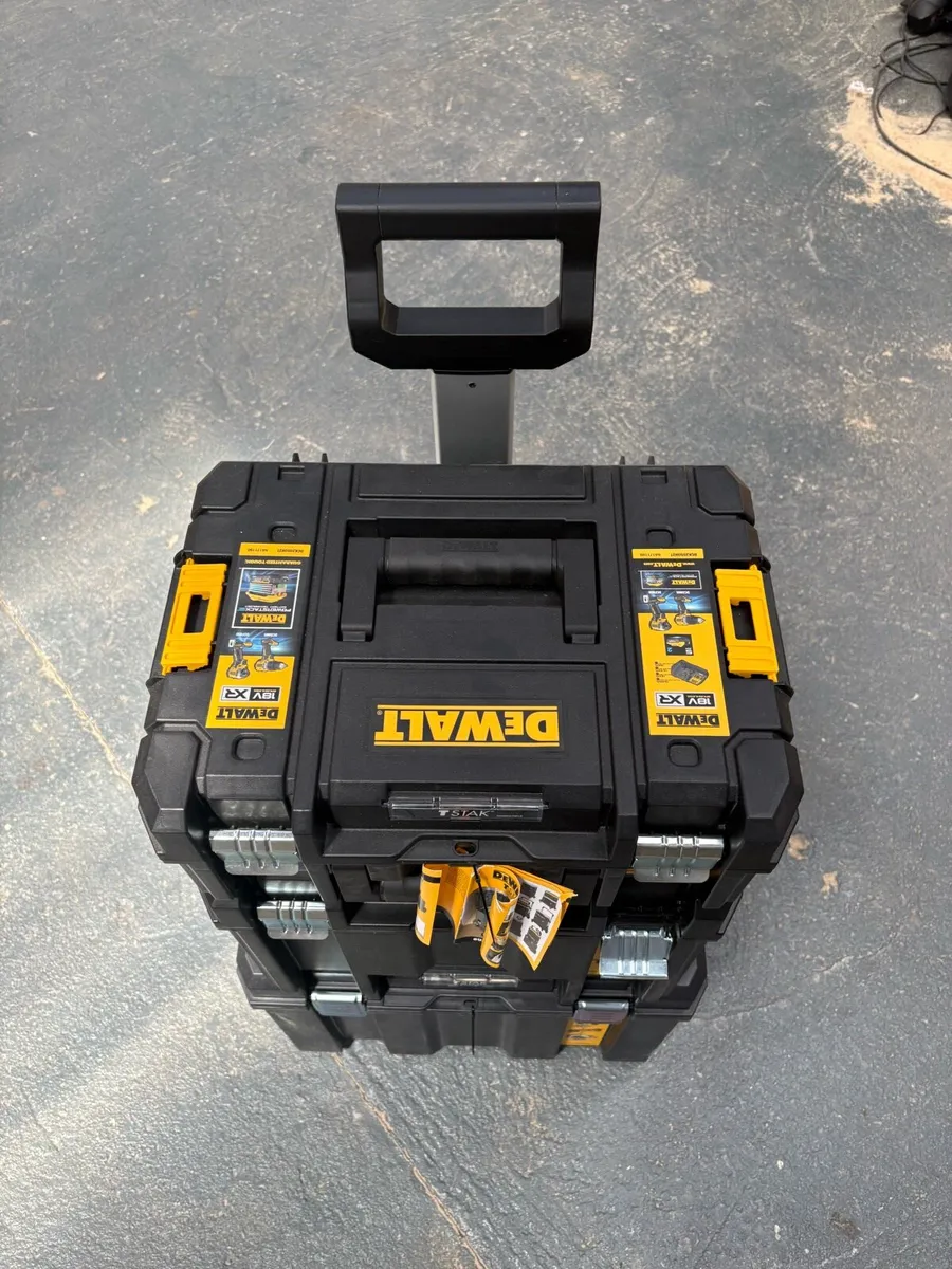 Dewalt trolley 3 piece set new - Image 2