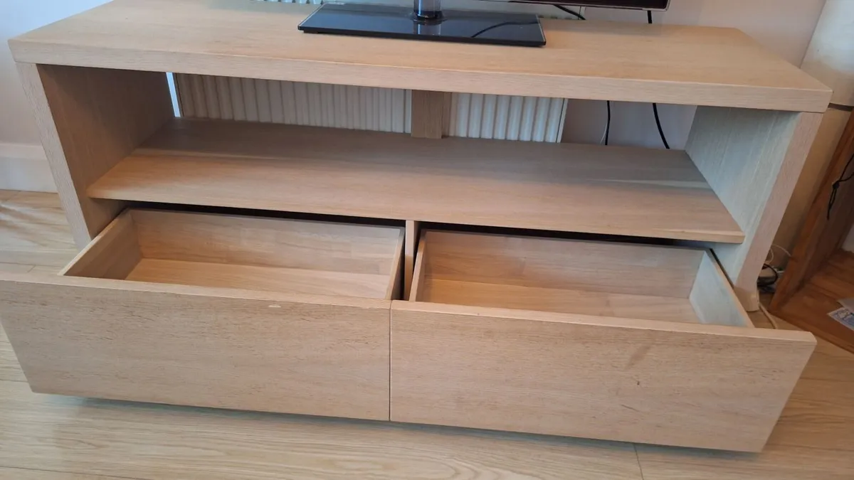 Solid Wood TV Stand – Stylish & Spacious - Image 3