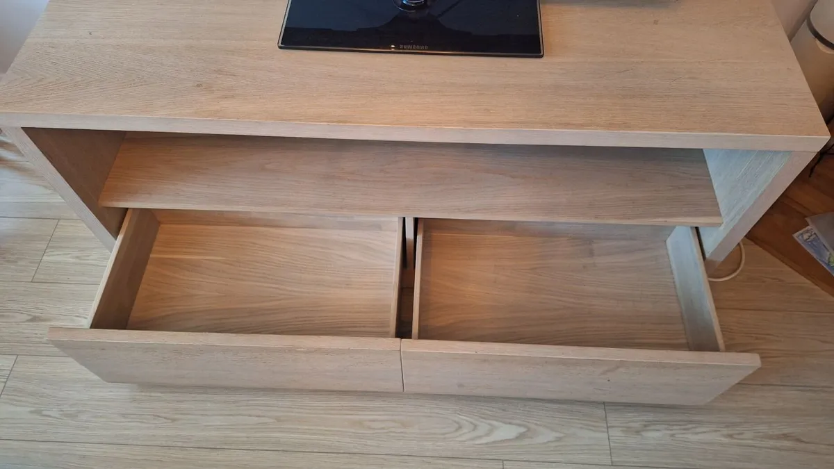 Solid Wood TV Stand – Stylish & Spacious - Image 4