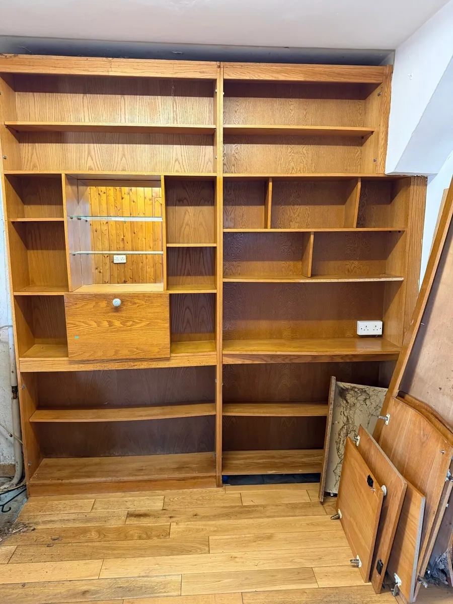 Wooden cabinets / book case - Image 1