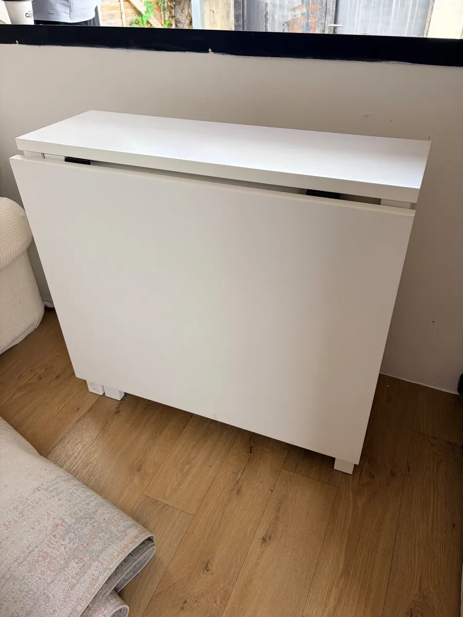 IKEA gateleg table white (Norden) - Image 3