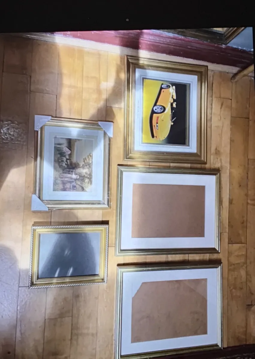 Gold picture frames