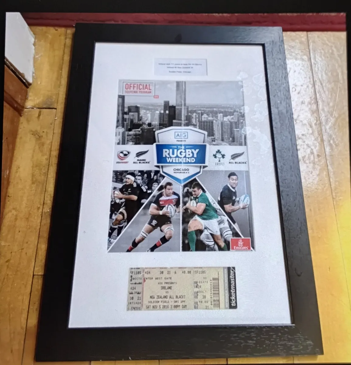 Rugby collecters item