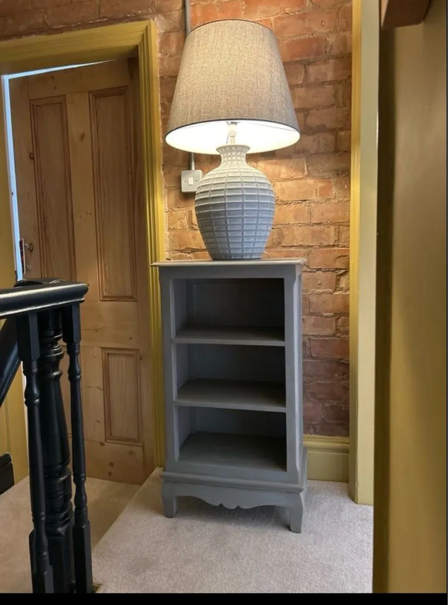 Laura Ashley Cabinet & Lamp - Image 1