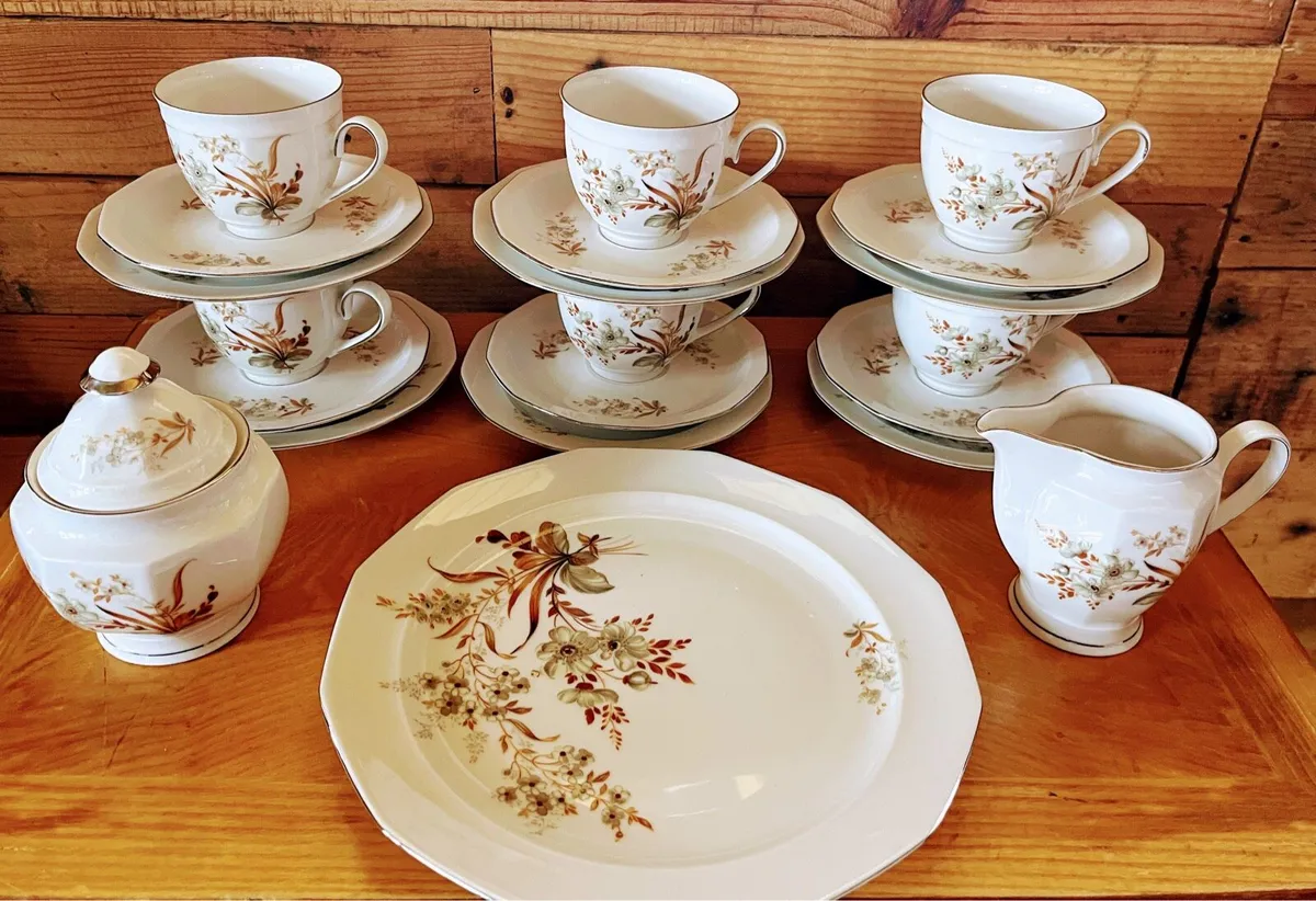 Vintage 21 piece tea set - Image 3