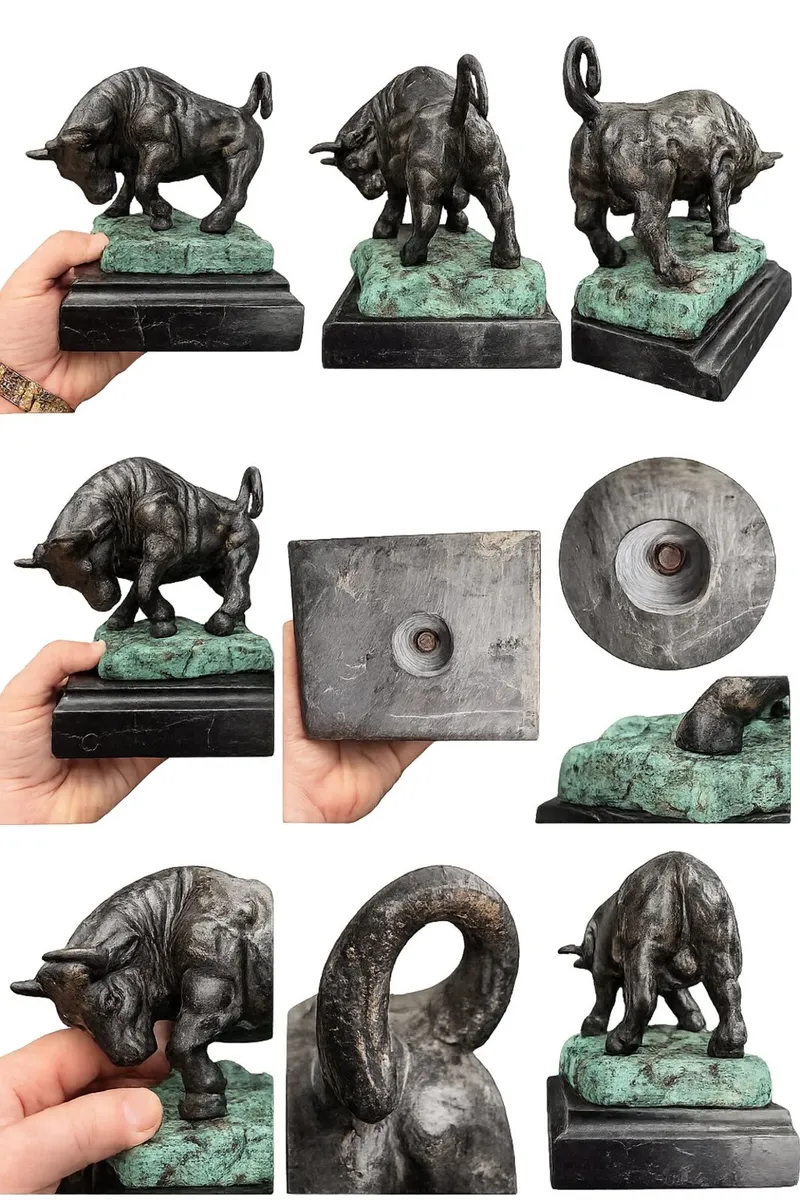 Heavy Cast metal bull - Image 1