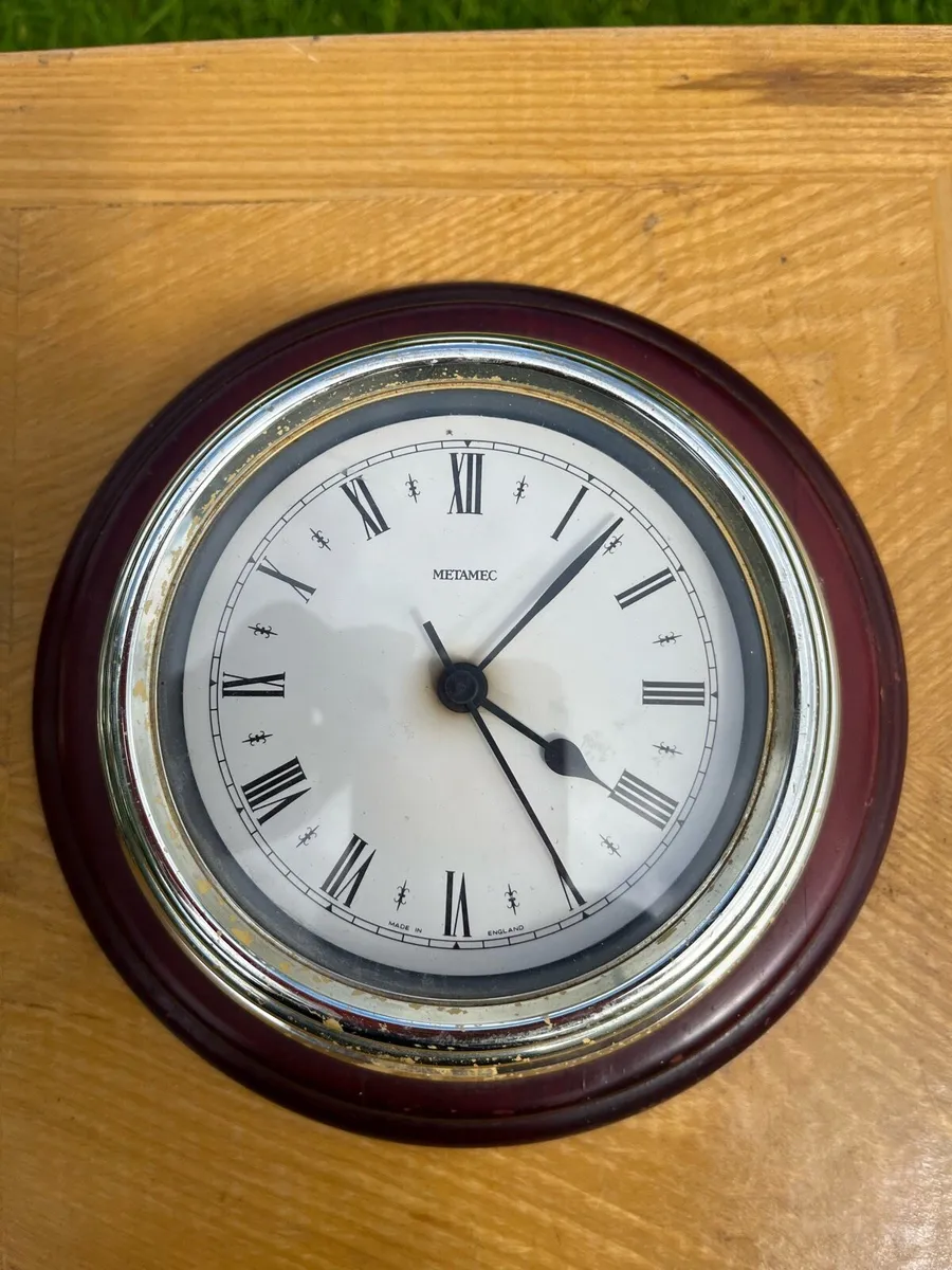 Vintage clock and barometer - Image 2