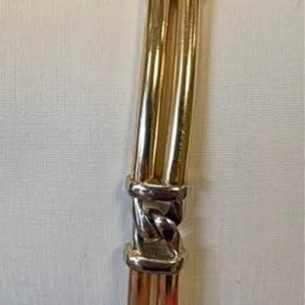 14k Solid Gold Two‑Tone Bracelet - Image 4