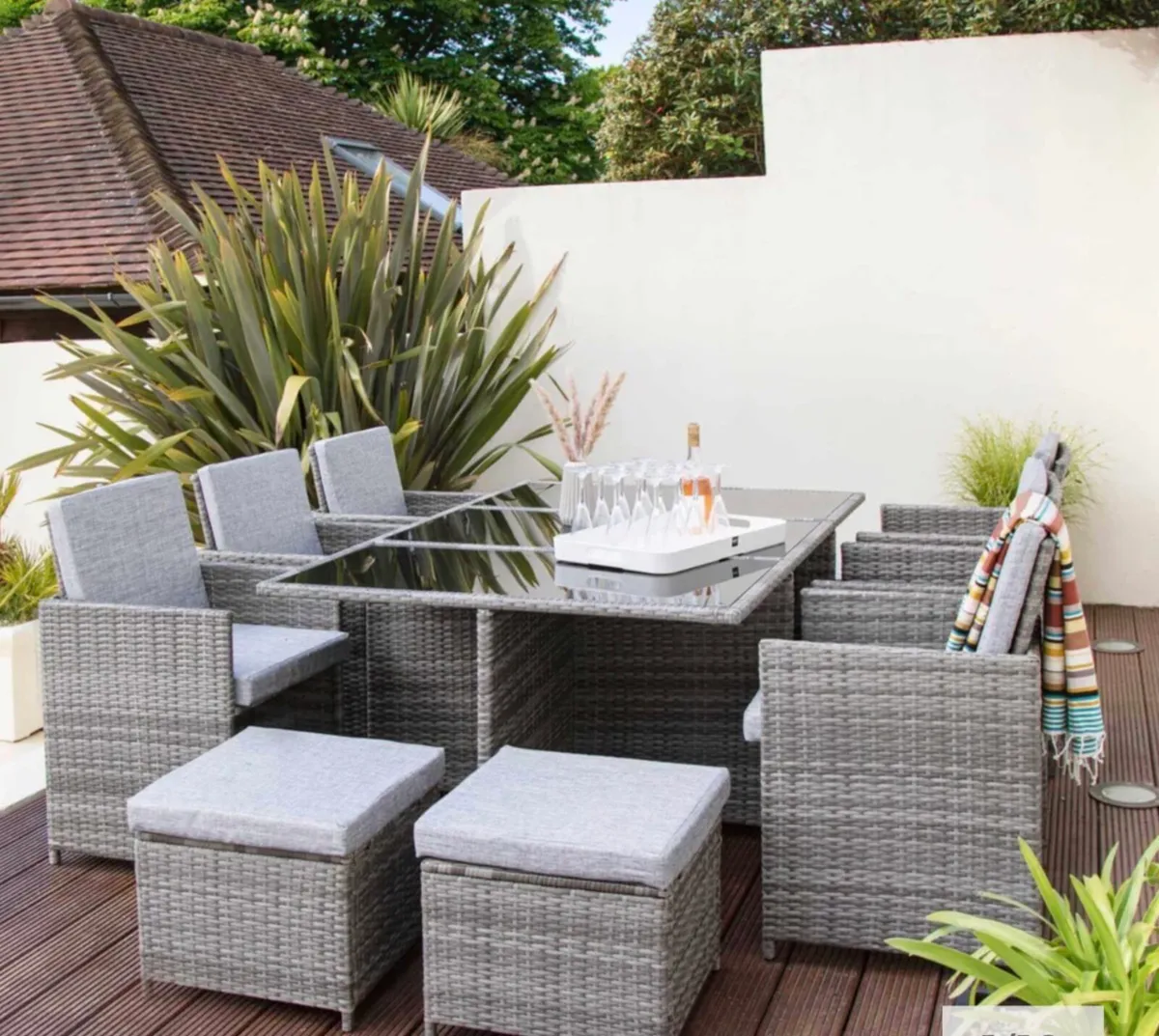 10 seater rattan patio furniture set - Image 4
