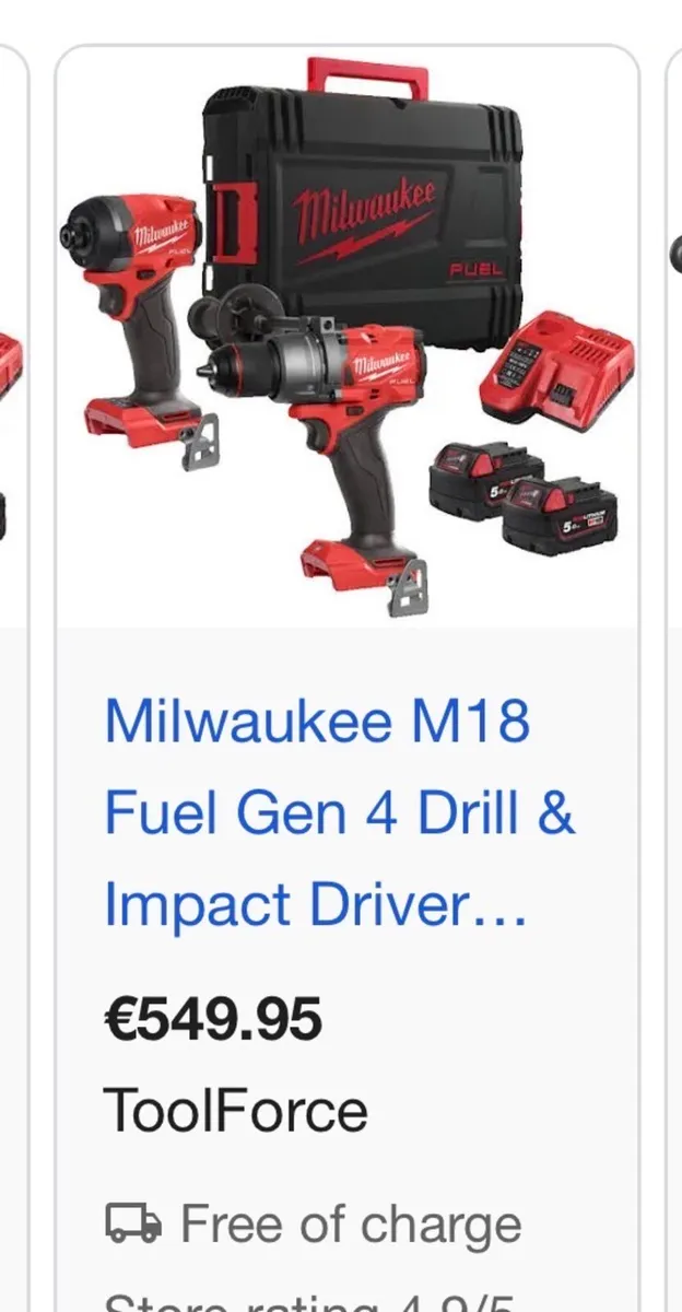 Milwaukee Gen 4 kit New M18FPP2A3-502X