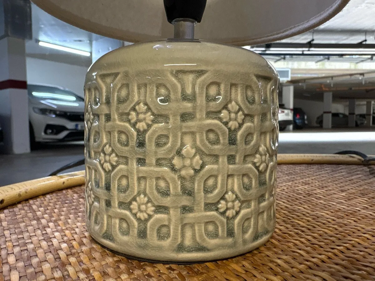 Pair of Bedside Table Lamps with Shades - Image 3