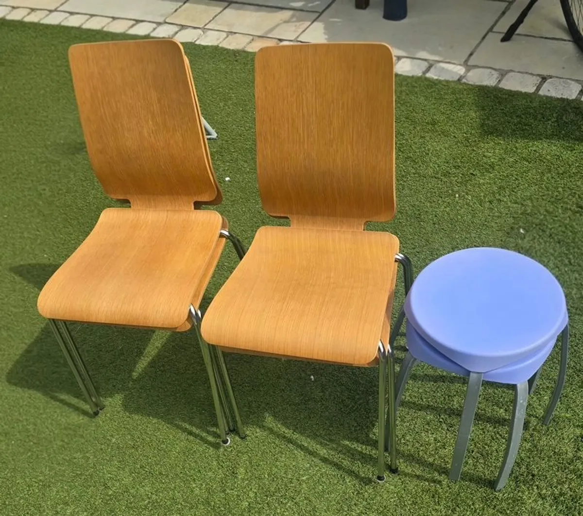 Ikea Dining Chairs and Stools - Image 2