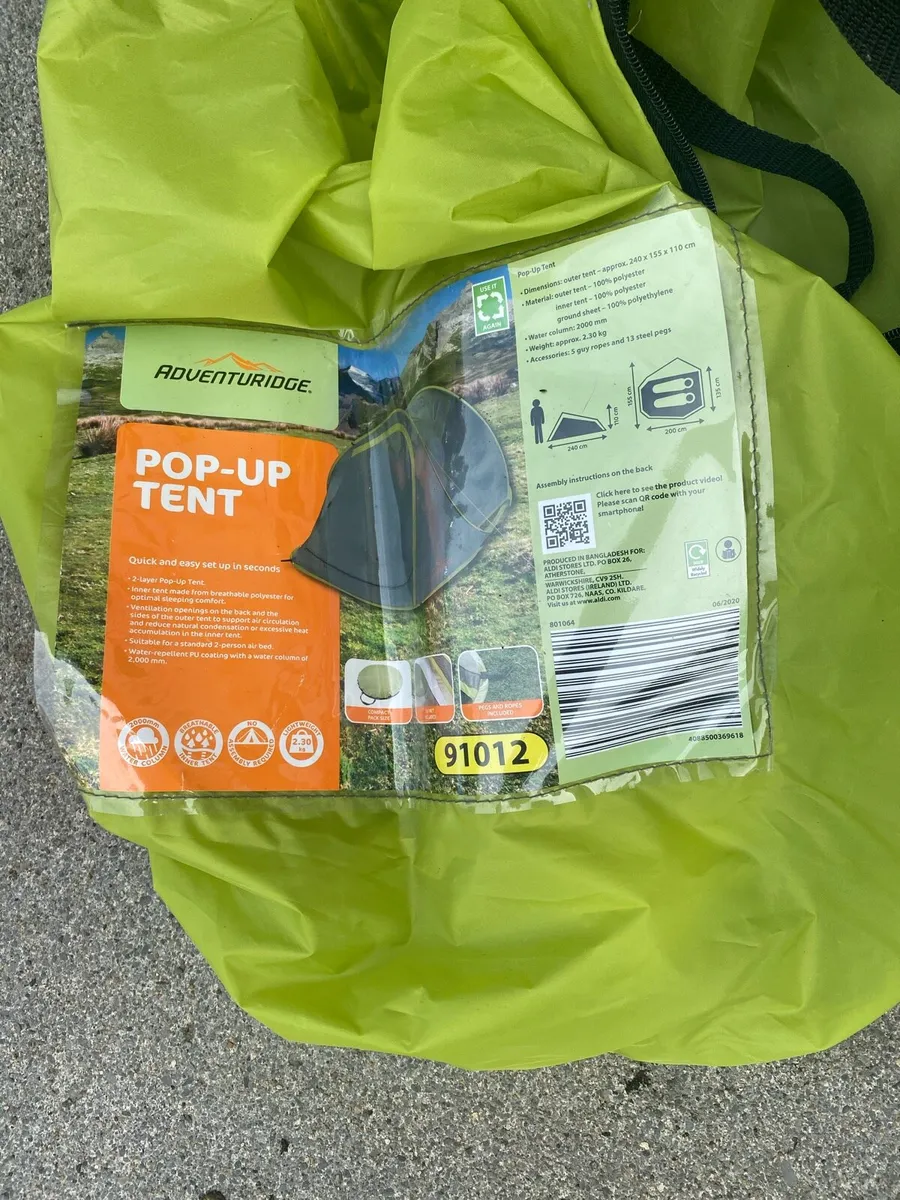 adventureidge pop up tent never used only for asse - Image 1
