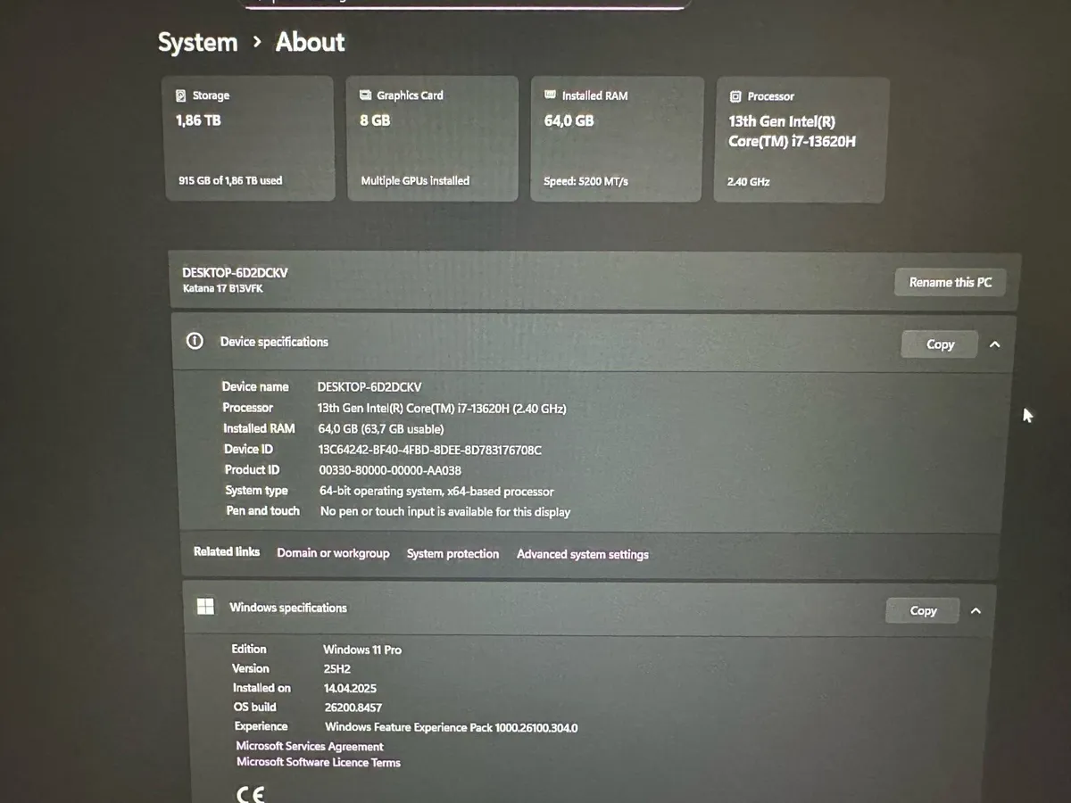 Laptop MSI KATANA 17 B13V - Image 3