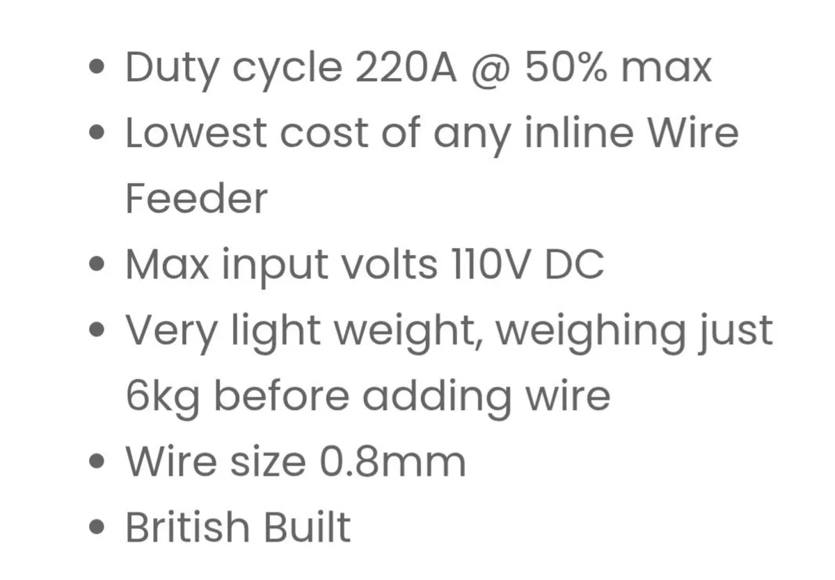 Tec arc wire feeder - Image 4