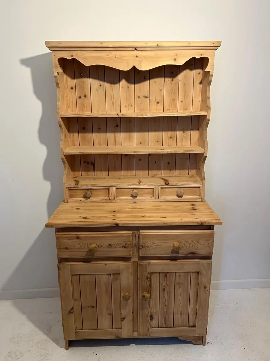 Small Solid Pine Dresser with Shelves - Image 4