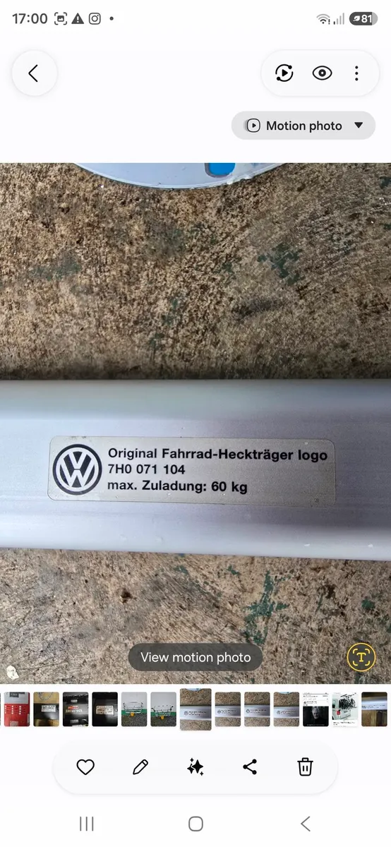Vw T5/T6 bike rack - Image 2