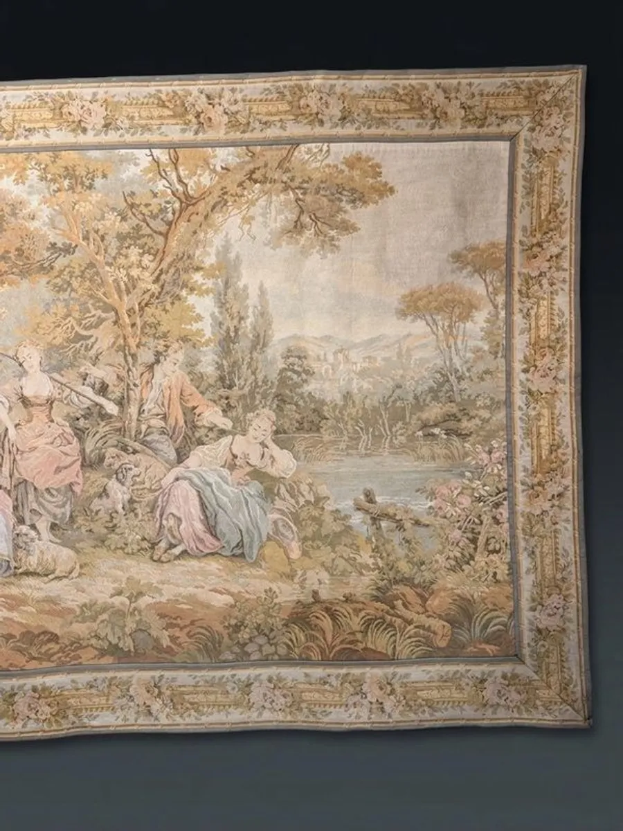 Spectacular Massive French Pastoral Tapestry - Image 2