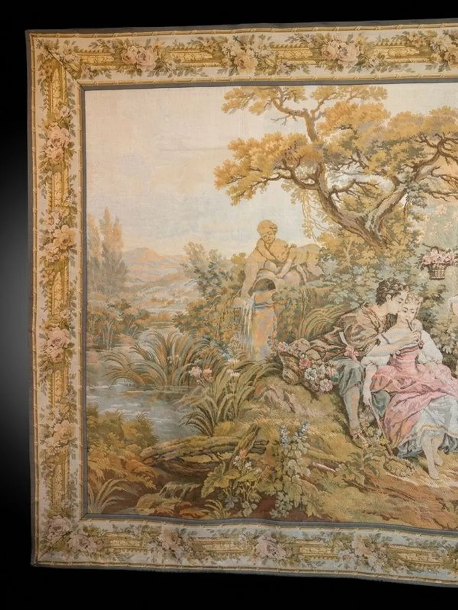 Spectacular Massive French Pastoral Tapestry - Image 3