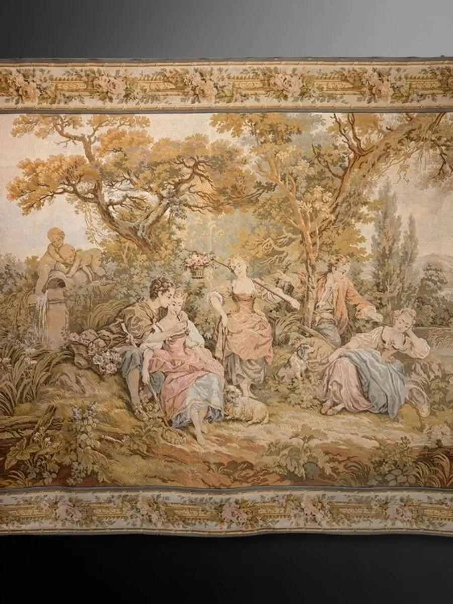 Spectacular Massive French Pastoral Tapestry - Image 4