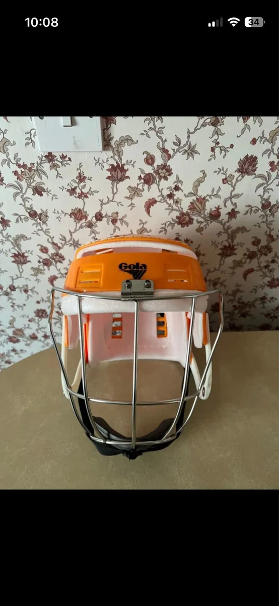 Gola yellow hurling helmet