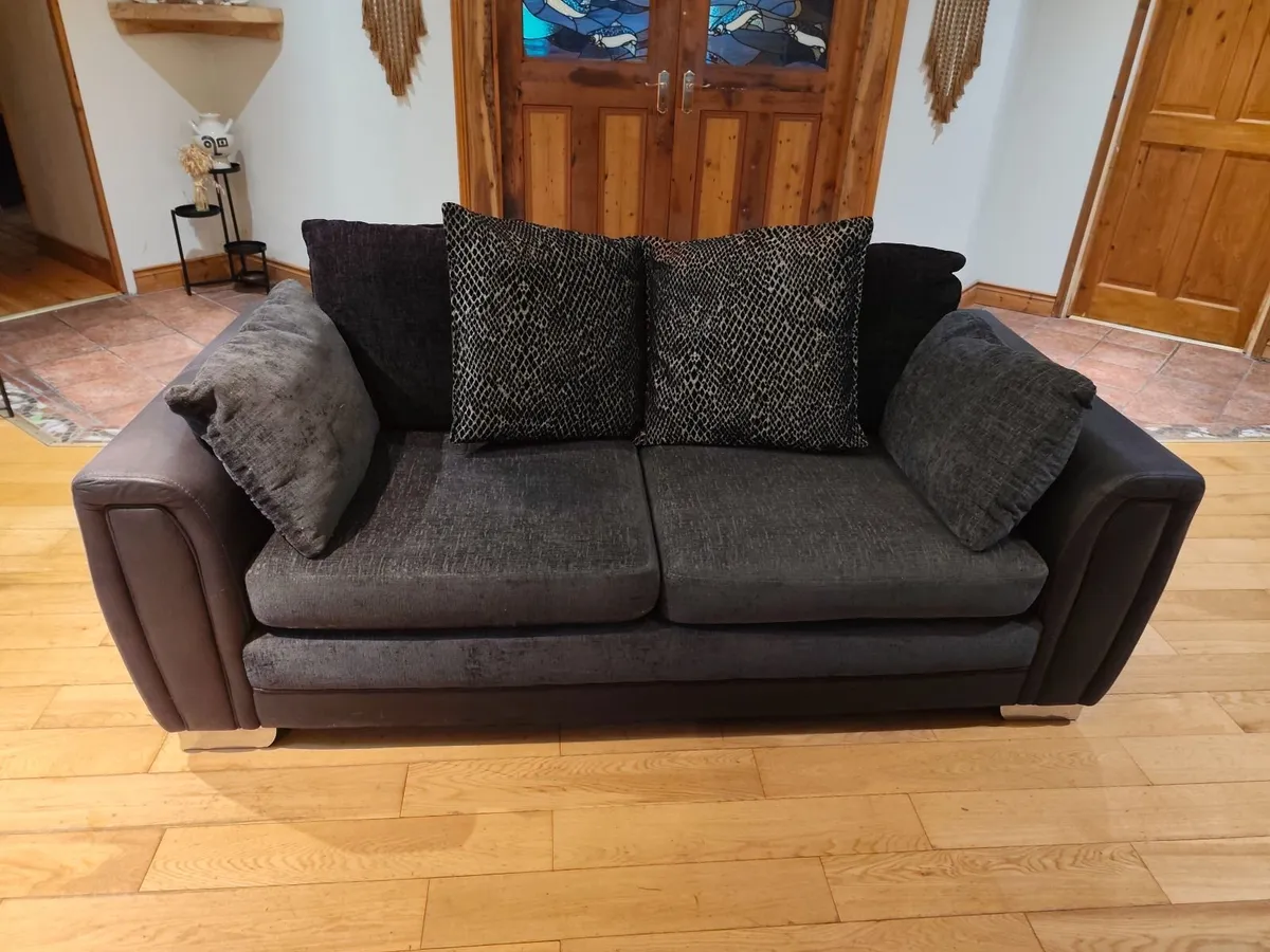 3 Seater Sofa and 2 Seater Cuddler - Image 1