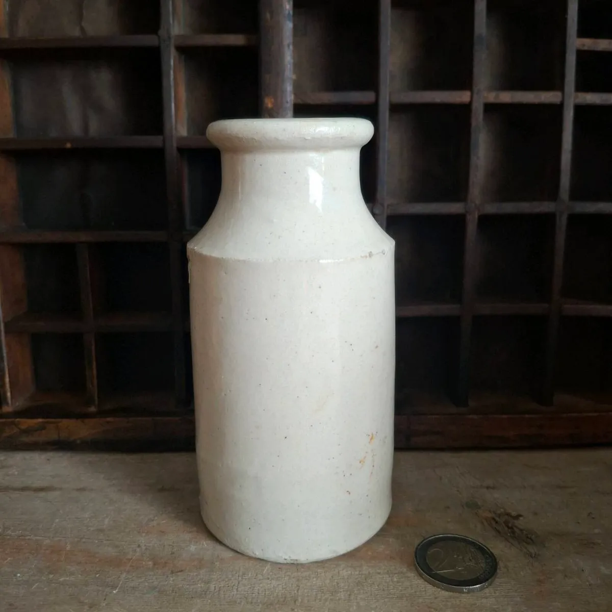 Antique Midland Pottery Ink Jar - Image 1