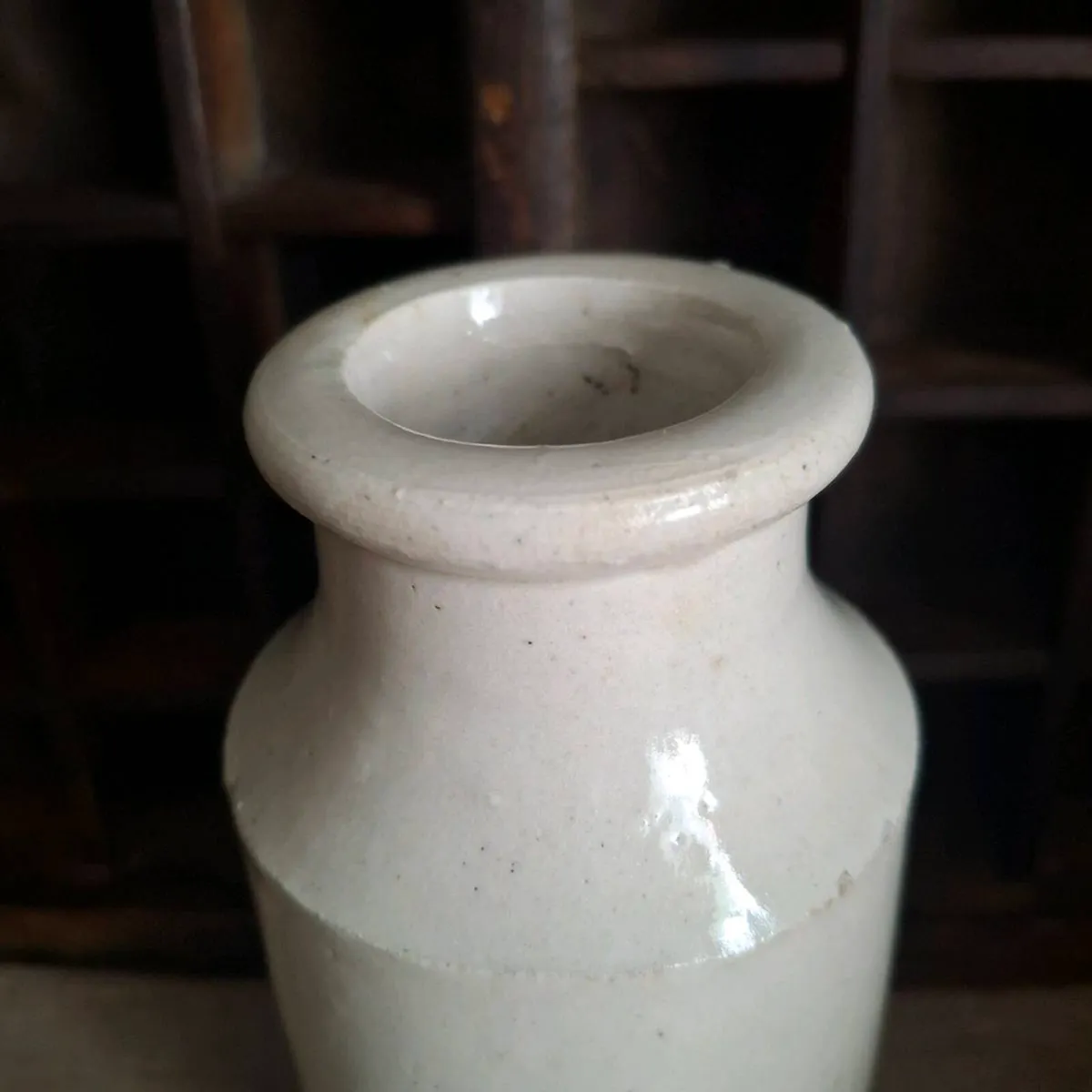Antique Midland Pottery Ink Jar - Image 2