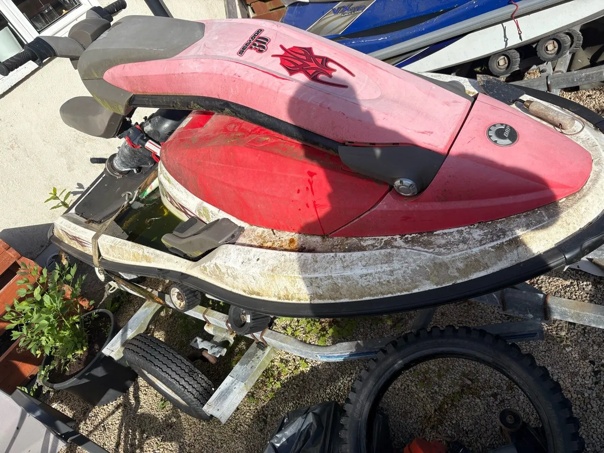 Roller jetski trailer and seadoo 3d - Image 1