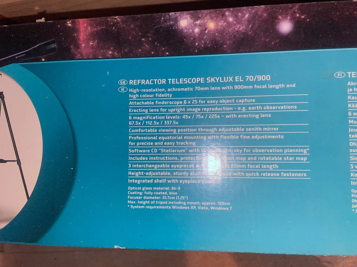 Bresser refractor telescope skylux 70/900 - Image 2