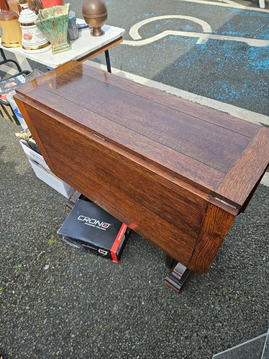 Vintage Oak Table - Image 2
