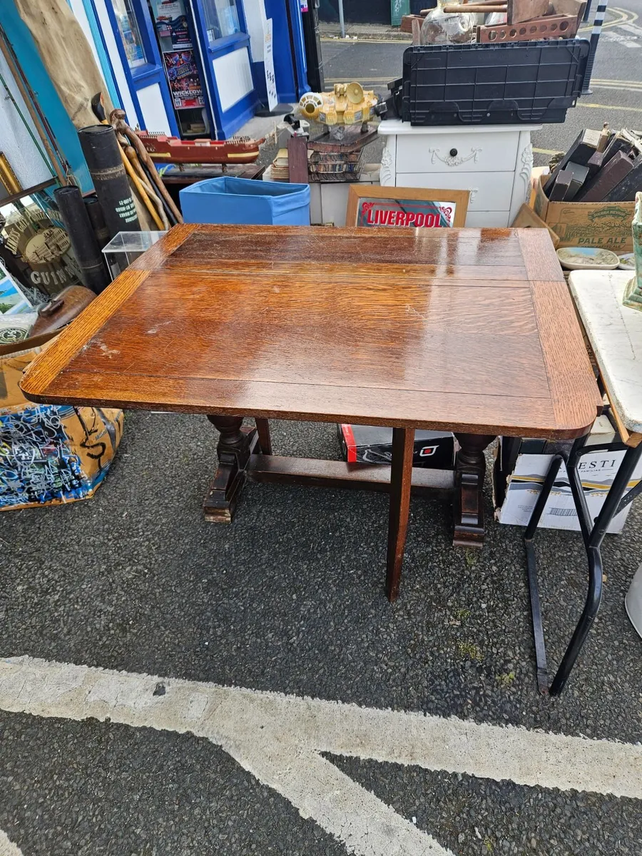 Vintage Oak Table - Image 1