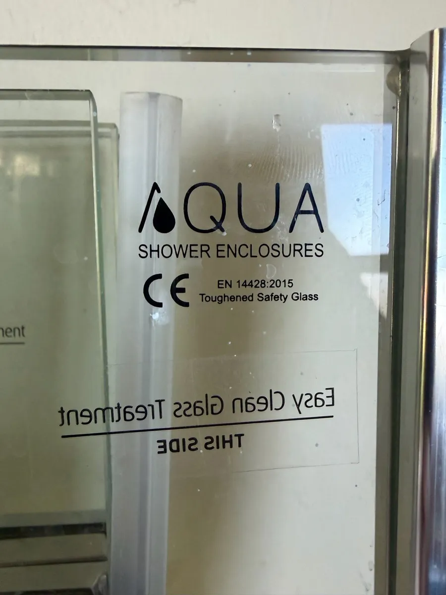Aqua chrome folding bath screen - Image 2